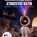 BUĞZ 180 Derece Dönebilen Astronot Masa ve Gece Lambası Projektör Yeni Nesil
