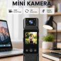 BUĞZ 180 Derece Dönebilen Mini Kamera Full HD TFT Ekran Hareket Sensörlü (Kopya)