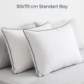 BUĞZ 2 Adet Anti-Alerjik Nano Jel Yastık 50x70 Yıkanabilir Pamuk