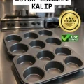  2 Adet Cupcake Fırın Kalıbı 6 Büyük Bölmeli Muffin Kek Kalıbı