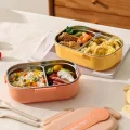 BUĞZ 2 Bölmeli Yemek Kabı - 304 Paslanmaz Çelik - 900 ml