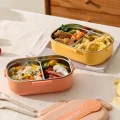BUĞZ 2 Bölmeli Yemek Kabı - 304 Paslanmaz Çelik - 900 ml
