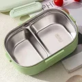BUĞZ 2 Bölmeli Yemek Kabı - 304 Paslanmaz Çelik - 900 ml