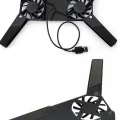 BUĞZ 2 Fanlı Notebook Soğutucu Portatif Katlanabilir Laptop Soğutucu Fan Usbli Stand Bilgisayar Fanı