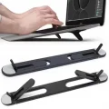 BUĞZ 2 Kademeli Katlanabilir ve Yapışkanlı Laptop Standı Siyah