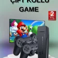  2 Kollu Kablosuz 2.4G Retro Oyunlar 4k Game Stick 3500 Oyun Atari
