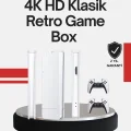 BUĞZ 2 Kollu Kablosuz 4K TV Uyumlu Klasik Oyun Konsolu