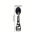 BUĞZ Taktiksel Spork Kaşık Çatal - 5 Fonksiyonlu - Paslanmaz Çelik