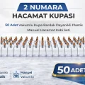 BUĞZ 2 Numara Hacamat Kupası 50 Adet Vakumlu Kupa Bardak Dayanıklı Plastik Manuel Hacamat Kabı