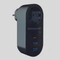 BUĞZ 2 USB,1 TYPE-C Girişli 1li Çocuk Korumalı,Isıya Karşı Dayanıklı 2500Watt Termal Akım Korumalı Priz