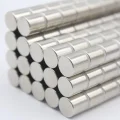 BUĞZ 20 Adet 4x4 Mm Yuvarlak Neodyum Mıknatıs N35 Güçlü Magnet Nikel Kaplama