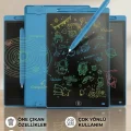 BUĞZ 20 Inc Renkli Lcd Grafik Dijital Kalemli Çizim Tableti Yazı Tahta Not Yazma Eğitim Tableti Mavi