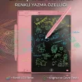 BUĞZ 20 Inc Renkli Lcd Grafik Dijital Kalemli Çizim Tableti Yazı Tahta Not Yazma Eğitim Tableti Pembe
