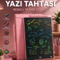 BUĞZ 20 Inc Renkli Lcd Grafik Dijital Kalemli Çizim Tableti Yazı Tahta Not Yazma Eğitim Tableti Pembe