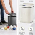 BUĞZ 20 Litre Hareket Sensörlü Akıllı Çöp Kovası Beyaz