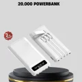 BUĞZ 20.000 mAh 4 Çıkışlı LED Göstergeli Hızlı Şarj Powerbank