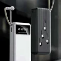 BUĞZ 20.000 Mah Led Işıklı LCD Ekran USB Girişli Type-C Lightning Powerbank Yeni Nesil