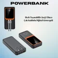  20000 mAh Powerbank | Çok Kablolu, Dijital Göstergeli, Yüksek Hızlı Şarj Cihazı