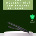  2025 Isı Ayarlı Titanyum Kaplama Seramik Plakalı Saç Düzleştirici Dijital Ekranlı A Kalite