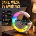 BUĞZ 2025 Model 15W Kablosuz Şarjlı Renkli Atmosfer Lambası
