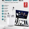 BUĞZ 2025 Model Akıllı Saat ve 2.Nesil TWS Bluetooth Kulaklık Yüksek Ses Kaliteli