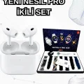 BUĞZ 2025 Model Akıllı Saat ve Yeni Nesil Pro Bluetooth Kulaklık ANC Özelliği