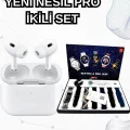 BUĞZ 2025 Model Akıllı Saat ve Yeni Nesil Pro Bluetooth Kulaklık ANC Özelliği - BUĞZ