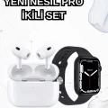  2025 Model Akıllı Saat ve Yeni Nesil Pro Bluetooth Kulaklık TWS Yüksek Ses Kaliteli