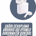 BUĞZ 2025 Model Çağrı Cevaplayabilen Bluetooth Kulaklık Beyaz Dokunmatik Kontrol - BUĞZ