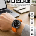 BUĞZ 2025 Model Gelişmiş Özellikli Nabız Sensörlü Spor Takibi Yapabilen Titreşimli Saat