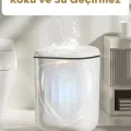 BUĞZ 20L Büyük Boy Akıllı Çöp Kovası Sensörlü Antibakteriyel UV Işıklı Ev Mutfak Ofis