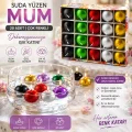 BUĞZ 20pcs Suda Yüzen Mum Beyaz - Renkli Bx40