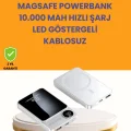  20W PD ve 15W Manyetik Kablosuz Şarj Destekli Taşınabilir Powerbank