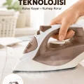 BUĞZ 2200 Watt Buharlı Ütü Kahverengi Seramik Taban Şok Buharlı