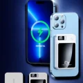  22.5W Magsafe Kablosuz Şarjlı Powerbank Dijital Ekran ve Hızlı Şarj