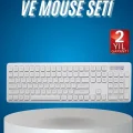  2.4 Ghz Wireless Kablosuz Klavye Mouse Seti Tv Pc Uyumlu