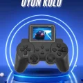  2.4 İnç Ekran 520 Oyunlu Retro Temalı Kablosuz Oyun Kolu El Atarisi