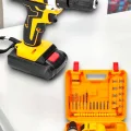BUĞZ 24 Parça Çift Bataryalı Şarjlı Matkap Seti 24W Motor ve Otomatik Mil Kilitli Tasarım