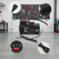 BUĞZ 250 PSI Oto Hava Kompresörü - 220V ve 12V Uyumlu Yol Yardım Lastik Şişirme Pompası