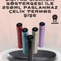 BUĞZ 250ml LED Ekranlı Paslanmaz Çelik Akıllı Termos