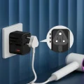 BUĞZ 25w Evrensel Seyahat Adaptörü, Eu/us/uk/au Priz Dönüştürücü, 1x Usb, 2x Type-c Hızlı Şarj
