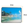 BUĞZ 25x32 Cm Küçük Boy Mouse Pad Manzara Ada Bx40