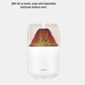 BUĞZ 280ml Alev Işıklı Ultrasonik Hava Nemlendirici Sessiz ve USB Şarjlı