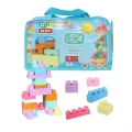  2915 Play Blox Pastel Blok Yapı Oyuncakları 56 Parça ,Saklama Çantalı ,1 Yaş ve Üzeri
