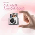 BUĞZ 2k Mini Dijital Retro Video Kamera Flaşlı Dijital Vlog Mini Fotoğraf Makinesi Türkçe Menü Yeşil
