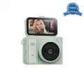 BUĞZ 2k Mini Dijital Retro Video Kamera Flaşlı Dijital Vlog Mini Fotoğraf Makinesi Türkçe Menü Yeşil