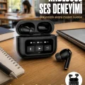 BUĞZ 2.Nesil Pro Ekranlı Sesli Görüşme Yapabilen Kablosuz Bluetooth Kulaklık Yeni Nesil