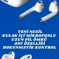 BUĞZ 2.Nesil Yeni Model TWS Bluetooth Kulaklık Dokunmatik Kontrol Yüksek Ses Kaliteli