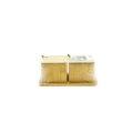 BUĞZ 2pcs Baharatlık - Tuzluk Ahşap Bambu Bx40
