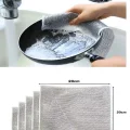 BUĞZ 3 Adet Çok Fonksiyonlu Çizmeyen Tel Bulaşık Bezi Bulaşık Havlusu Bulaşık Temizlik Ovma Bezi